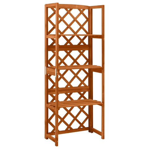 Trellis with Shelves 55x30x140 cm Solid Fir Wood 316409