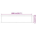 Vertical Awning White 60x1000 cm Oxford Fabric 148155