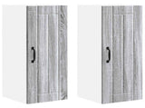 Wall Cabinet LUCCA 2 pcs Grey Sonoma Engineered Wood 885018