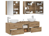 Bathroom Furniture Set 5 pcs Artisan Oak 3406734