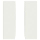 Plant Stand 2 pcs White 24 x 24 x 75 cm Steel 865821
