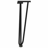 Hairpin Legs for Coffee Table 4 pcs Black 42 cm Solid Steel 4012440