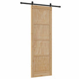 Sliding Door Manual ORKDAL Brown 78 x 232 cm Solid pine wood 3333782