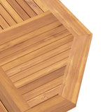 Folding Garden Table 110x110x75 cm Solid Wood Teak 362617