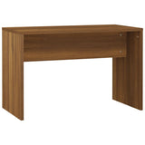 Dressing Table Set with LED Brown Oak Engineered Wood 3114106