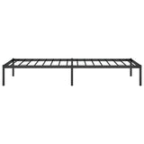 Metal Bed Frame without Mattress Black 80x200cm 350837