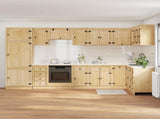 Cabinet with Drawer SKI 14 pcs Honey Brown Solid Pine Wood 3392646