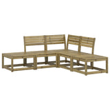 ZNTS 5 Piece Garden Sofa Set Impregnated Wood Pine 3216959