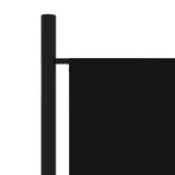 320730 6-Panel Room Divider Black 300x180 cm