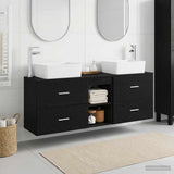 Bathroom Cabinet Set 3 pcs Black 53 x 34.5 x 63 cm 3405852