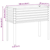 Garden Planter Green 100x45x90 cm Steel 4008969