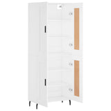 Highboard White 69.5x34x180 cm Engineered Wood 3199697