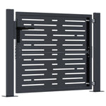 Garden Gate Anthracite 105x80 cm Steel Square Design 153190
