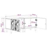 TV Cabinet Old Wood Engineered Wood 897123