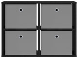 Sideboard with Drawer Black Oak 59.5 x 27 x 57 cm 8000533