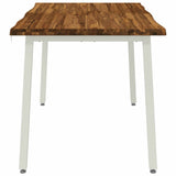 120 x 90 x 75 cm Solid Acacia Wood Natural and White 937548