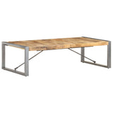 Coffee Table 140x70x40 cm Rough Mango Wood 321587