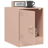 ZNTS Bedside Cabinets 2 pcs Pink 34.5x39x44 cm Steel 841610