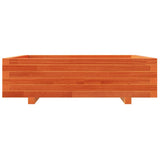Garden Planter Wax Brown 90x90x26.5 cm Solid Wood Pine 847315