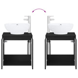 Bathroom Cabinet Set 3 pcs Black 49.5 x 44.5 x 65 cm 3405688