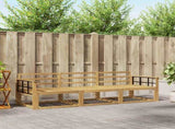 Outdoor Sofa Set 3 pcs White 249.5 x 83 x 73 cm 3385998