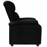 Recliner Chair Black Fabric 342421