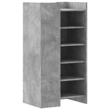 ZNTS Shoe Cabinet Concrete Grey 52x37.5x100 cm Engineered Wood 848440