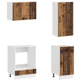 Kitchen Unit KALMAR 8 pcs Old Wood Engineered Wood 3438191