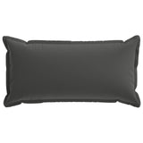 Cushion Cover 12 pcs HOUTEN Anthracite 40 x 80 cm Polyester 918273