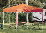 Pop-up Party Tent 195 x 195 x 245 cm Orange Oxford Fabric 42019723