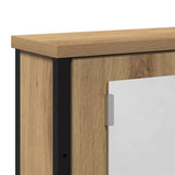 Bathroom Mirror Cabinet Artisan Oak 42x12x60 cm Engineered Wood 862230