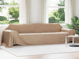 Throw Blanket Camel 350 x 270 cm Fleece 42017130