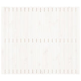Wall Headboard White 127.5x3x110 cm Solid Wood Pine 824939