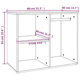 Dressing Cabinet Black Engineered wood Dressing Cabinet 808847