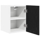 Hanging Cabinet 2 pcs Black Oak and White 30 x 31 x 40 cm 884117