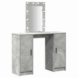 Dressing Table Light Grey 102 x 33 x 135 cm Engineered Wood 865184