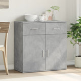 Sideboard Concrete Grey 79x38x80 cm Engineered Wood 840523