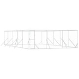 Outdoor Dog Kennel Silver 6x10x2 m Galvanised Steel 3190461