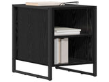 Bedside Table 2 pcs Black Oak 39.5 x 30 x 50 cm Engineered Wood 886631