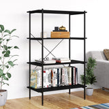 4-Tier Shelving Unit Black 80x40x130 cm 336343