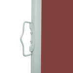 ZNTS Patio Retractable Side Awning 140x500 cm Brown 48399