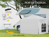 2 x 2 m Garden Pop Up Gazebo, Wedding Party Tent Marquee, Water Resistant Awning Canopy with T3398P310354