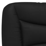 Bed with Mattress "Hvar" Black and White 90x190 cm Single Faux Leather 3208753