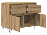 Sideboard Artisan Oak 60 x 35 x 70 cm Engineered Wood and Iron 881733