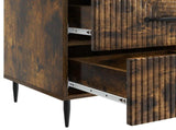 Bedside Cabinet Smoked Oak 43 x 41 x 66.5 cm Engineered Wood 894790