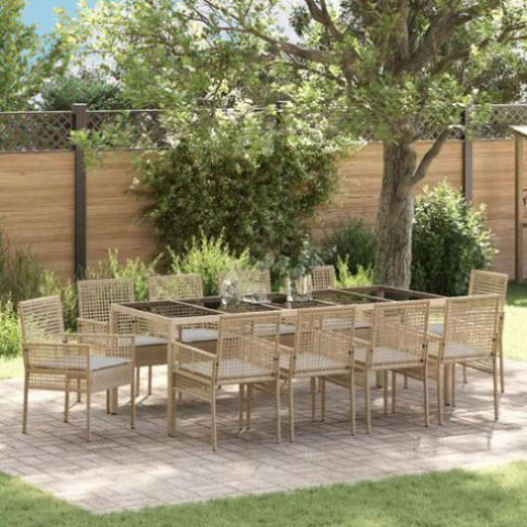ZNTS Set of 6 Beige and Black 3334886