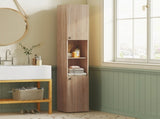 6-Tier Tall Bathroom Cabinet - Natural T3398P423559