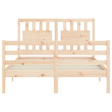 Bed Frame without Mattress Small Double Solid Wood 3194281