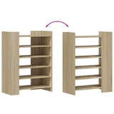 Shoe Cabinet Sonoma Oak 74.5x37.5x100 cm Engineered Wood 848432