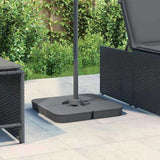 4 Piece Parasol Base Set for Cross Stand Parasol 100 kg PP 847444
